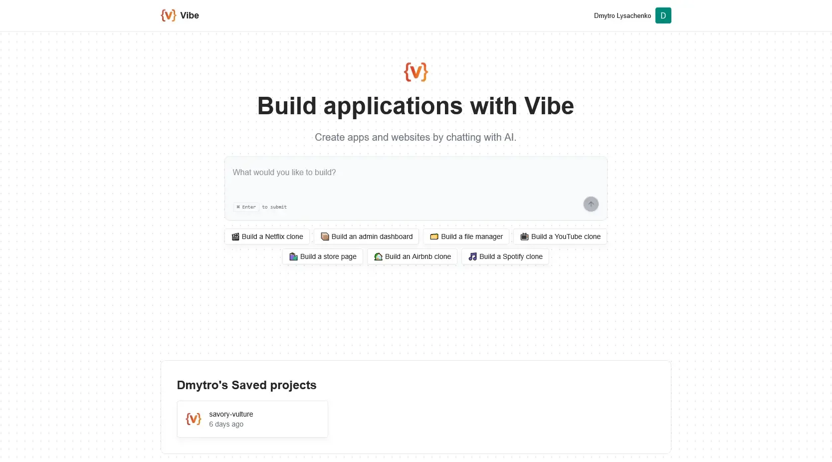 An AI-powered coding platform with an agent panel, project file tree, and live code preview sandbox.